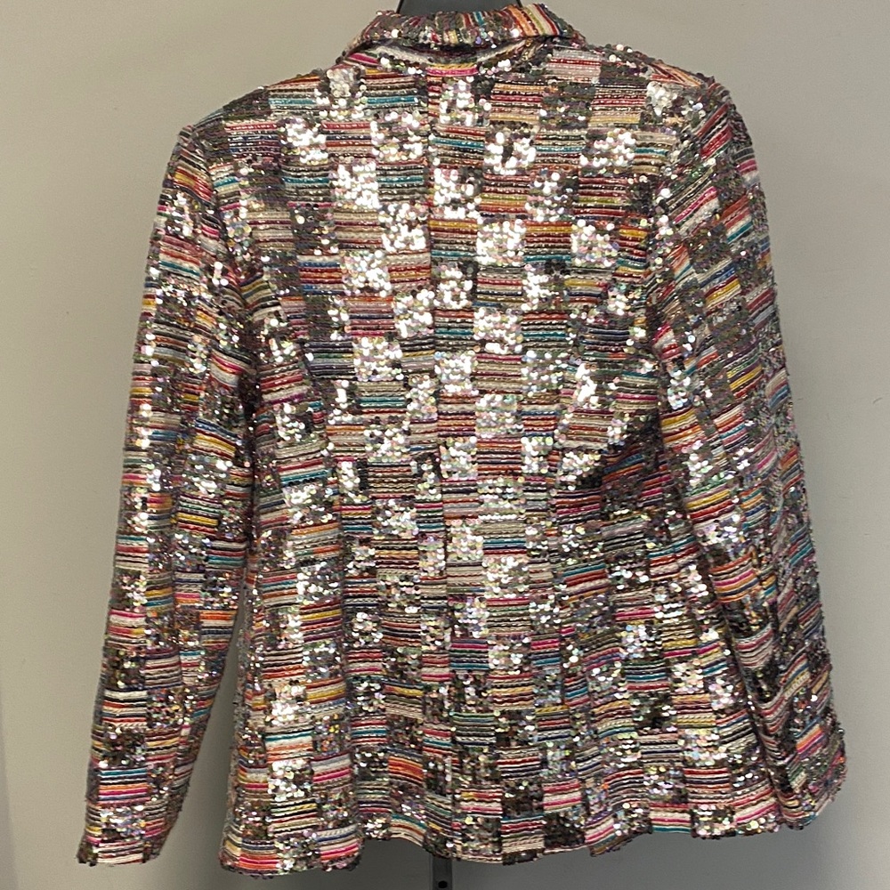 Main Strip Multicolor Sequin Blazer - Picture 3 of 3